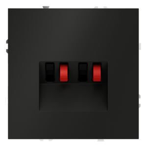 Акустическая розетка встраиваемая Voltum S70 Черный матовый VLS060308