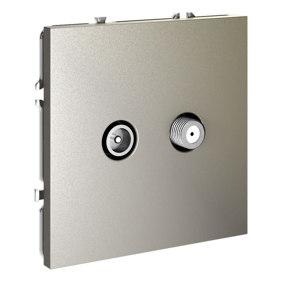 Розетка встраиваемая TV-SAT Voltum S70 оконечная Шелк VLS060404 — изображение 2