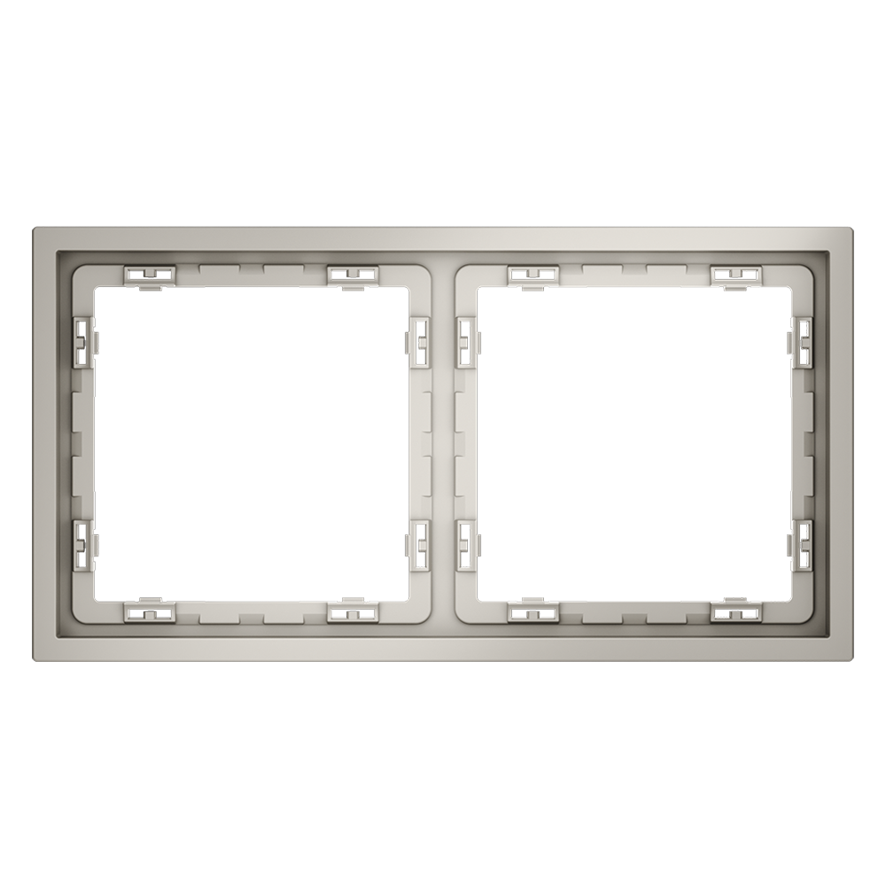 Рамка пластиковая Voltum S70 на 2 поста Кашемир глянцевый VLS100203