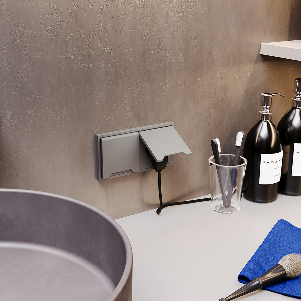 Рамка пластиковая Voltum S70 на 2 поста Кашемир глянцевый VLS100203 — изображение 3