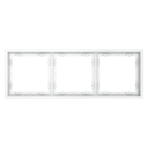 Рамка пластиковая Voltum S70 на 3 поста Белый матовый VLS100302