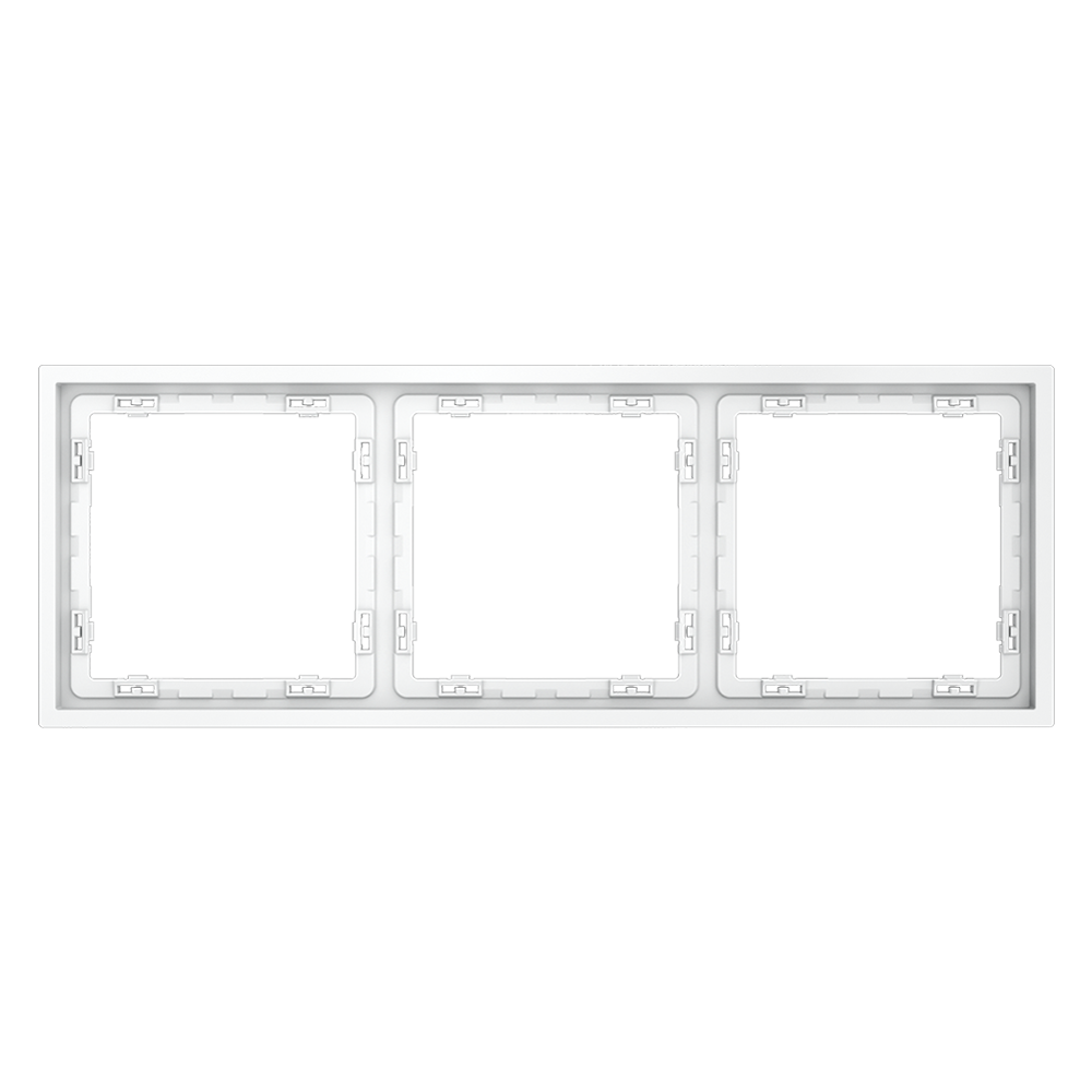 Рамка пластиковая Voltum S70 на 3 поста Белый матовый VLS100302