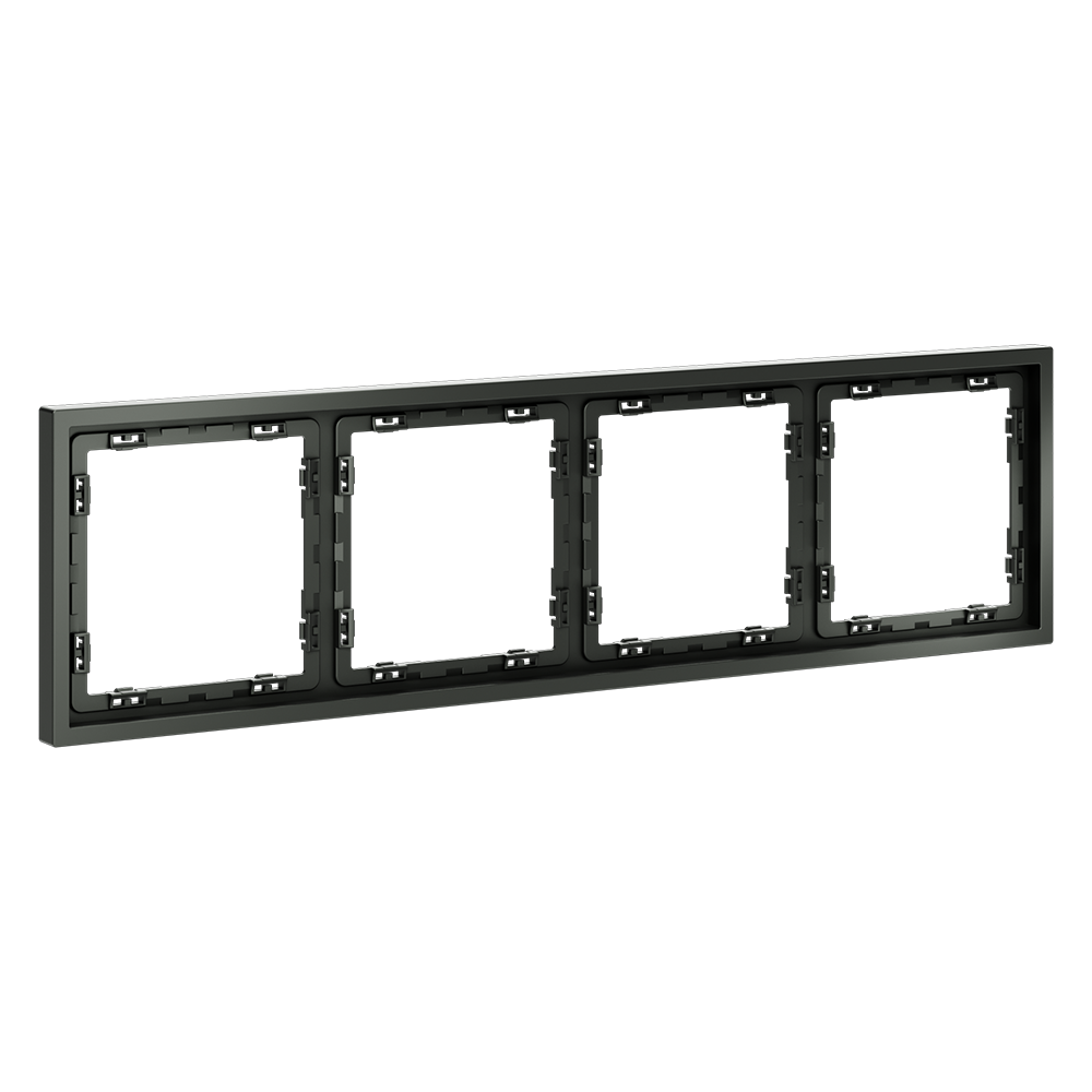 Рамка пластиковая Voltum S70 на 4 поста Титан глянцевый VLS100406 — изображение 2