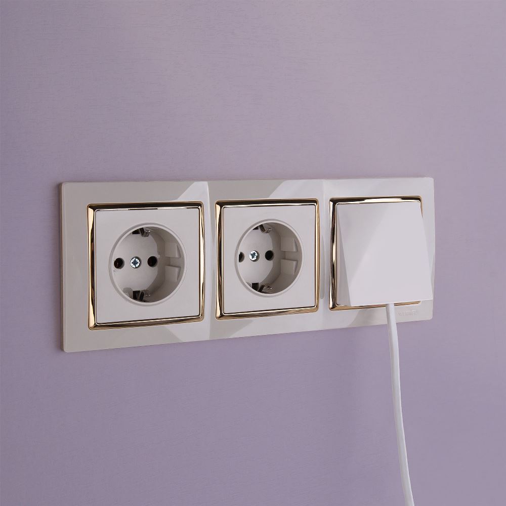 Вывод кабеля Werkel Слоновая кость W1150203 — изображение 2