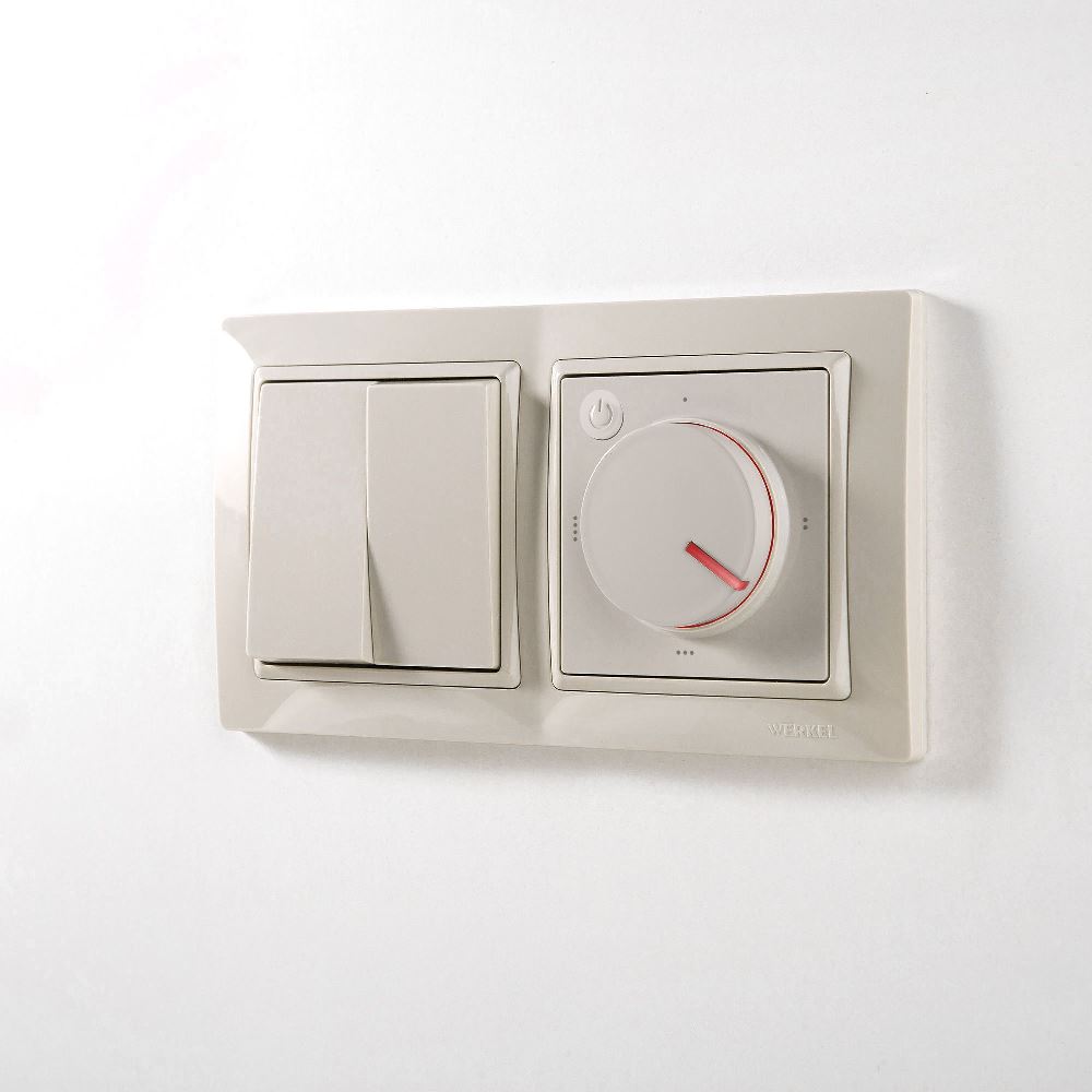 Терморегулятор электромеханический Werkel для теплого пола Слоновая кость W1151103 — изображение 2