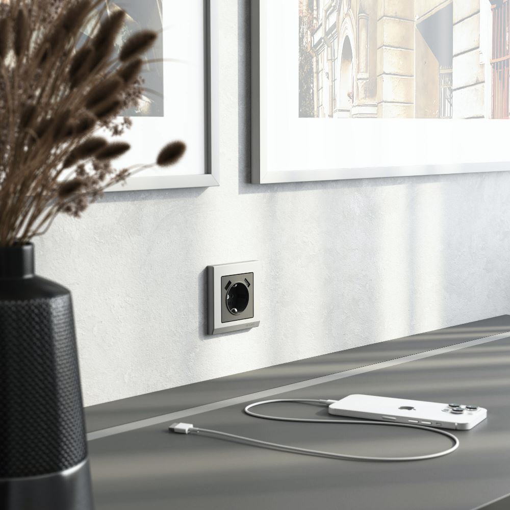 Накладка для розетки Werkel USB Графит матовый W1179564 — изображение 3