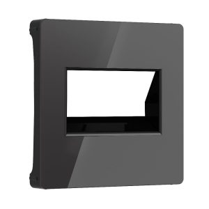 Накладка для двойной розетки Еthernet Werkel RJ-45 Черный W1191148